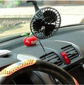 Resim Araç Içi Vantuzlu 12V 5" Inc Oto Vantilatör Çakmaklık Tan Çalışan 
