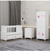 Resim Elegant Yıldız 2 Bebek Odası Takımı - Prenses Beyaz 