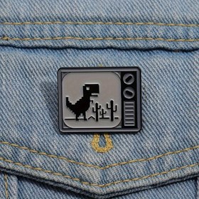 Resim FLIXBLANY Dinozor TV Şekilli Flip Boyun Rozeti - Retro Karikatür Dinozor & Kaktüs Tasarımı, Minimalist Emaye Pin Kot Pantolonlar, Ceketler, Çantalar İçin - Eğlenceli Takı Hediyesi Arkadaşlar, Dino Severler, Ceket Süsü, Sentetik Taş Malzeme, Dayanıklı Aksesuar, Moda Hediyeleri 