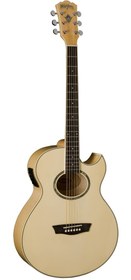 Resim Washburn EA20 Festival Serisi Elektro Akustik Gitar | İnce Kasa (Thinline) Sahne Performansı Klasiği 