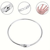 Resim 1 Adet Dayanıklı Bakır Bölünmüş Anahtarlık - 50+ Anahtar İçin Ekstra Büyük 125mm Ağır Hizmet Anahtar Tutucu 