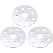 Resim Xindoker Yeni Alüminyum Alaşım Su Pompası Kasnak Fan Aralayıcı - 7x7x0.8 Cm, 60g, 3 Adet, Gümüş Renk 