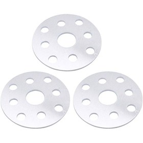 Resim Xindoker Yeni Alüminyum Alaşım Su Pompası Kasnak Fan Aralayıcı - 7x7x0.8 Cm, 60g, 3 Adet, Gümüş Renk 