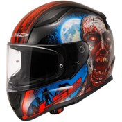 Resim LS2 RAPID 2 ZOMBIE SİYAH-KIRMIZI KASK 