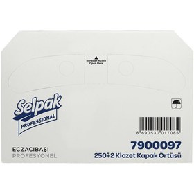 Resim Selpak Professional Klozet Kapağı Örtüsü Premium - 250 Adet (7900097) 