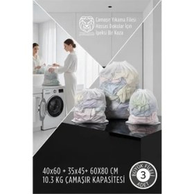 Resim 3 Boy Lüks Çamaşır Yıkama Filesi Seti - Giysi Koruma Sanatı 10.3 kg Kapasite 