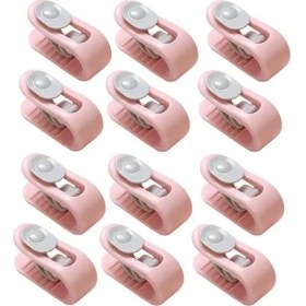 Resim 4 Adet Mandallı Iğnesiz Yorgan Kılıfı Nevresim Sabitleme Klips Takımı 