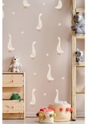 Resim MSticker Sevimli Ördekler Ve Yıldızlar Çocuk Bebek Odası Cam Duvar Sticker Seti 