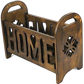 Resim Otantik Çarşı Ahşap Home Gazetelik 48x22x37 cm. 