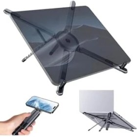 Resim Peri Store Çok Amaçlı Laptop Standı ve Telefon Tutucu, Manyetik, Katlanabilir, Tablet Standı, Selfie Çubuğu Özellikli, Ayarlanabilir 