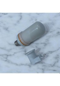 Resim Prize Tak Çalıştır 3 Işık Modlu, Alev Efektli, 5 Watt, E27 Duy Led Ampul, Led Ampul Ve Fişli Duy 