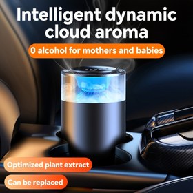 Resim 1 adet USB Akıllı Araba Hava Aroma Yatıştırıcı Difüzör ve Nemlendirici, Yatak Odası, Oturma Odası, Ofis, Araç ve Seyahat için, Babalar Günü, Anneler Günü, Noel ve Sevgililer Günü için Mükemmel Hediye! 