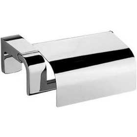 Resim Tema Premium Serisi Banyo Kapaklı Wc Tuvalet Kağıtlığı Krom 