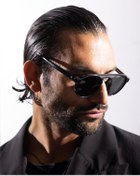 Resim SERTAC TASDELEN Siyah Camlı Siyah Çerçeveli Asetat CR-39 UV 400 Unisex Güneş Gözlüğü Model G 03 