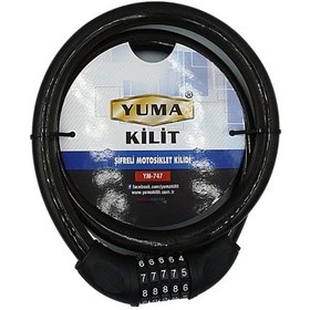 Resim Yuma Şifreli Motosiklet Kilidi YM-747 