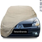 Resim ULTRASHOP Renault Symbol 1 (2002 - 2008) Araba Brandası Su Geçirmez Branda Miflonlu PREMIUM Oto Branda 