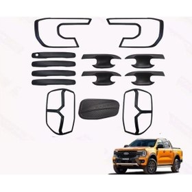 Resim Autogp Ranger T9 Kaplama Seti Dış Siyah Full 2022+ Ranger 22-blc 