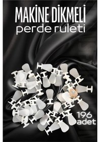 Resim Hsnet Makine Dikmeli Perde Düğmesi Perde Ruleti Perde Düğmesi 196 Adet - Ne0001-01wtl1 Renkli 