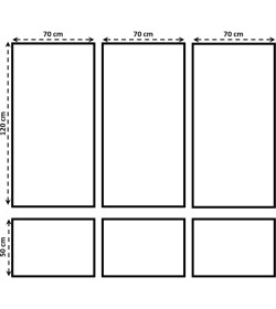 Resim Decozza Boyanabilir 6 Adet Hazır Çerçeve 4 Cm (SET205) 