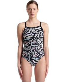 Resim Arena Butterflies Swimsuit Light Kadın Yüzücü Mayosu 007220550 Çok Renkli 