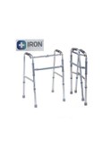 Resim Iron Katlanabilir Hareketli Yüksekliği Ayarlanabilir Alüminyum Yürüteç Walker 