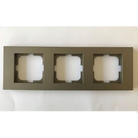 Resim Ovivo Grano Antrasit Üçlü Çerçeve 