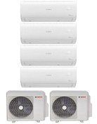 Resim Bosch Multi Split İnverter Klima 72000 Btu Dış (36+36) + 4 İç Ünite 12000 + 12000 + 24000 + 24000 Btu 