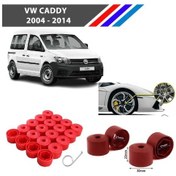 Resim Otozet - Vw Caddy Bijon Civata Kapağı Kırmızı Renk 20 Adetli Set 17mm 1k06011739b9 