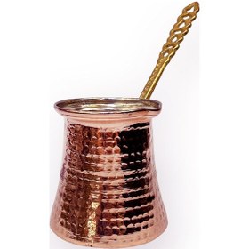Resim 3 Kişilik Bakır Cezve 