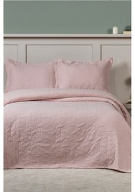 Resim Elart Infınıtıy Yatak Örtüsü Seti Çift Kişilik 240x250 Cm Gülkurusu Gülkurusu 