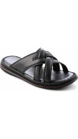 Resim Bambi Siyah Leather Erkek Terlik E048040123 