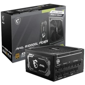 Resim MSI MAG A1000GL Gen5 1000 W Power Supply 