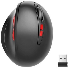 Resim Hxsj T33 2.4ghz Ergonomik Optik Kablosuz Mouse Siyah 