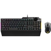 Resim Asus Tuf Gaming Combo Kablolu Q Klavye Mouse Set 