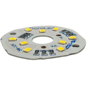 Resim DORA LED 12Volt 7Watt Smd 2835 Ledli Led Modül 10mm Delik Çaplı Beyaz 12V 7W Avize Ledi 44mm(3 Adet) 