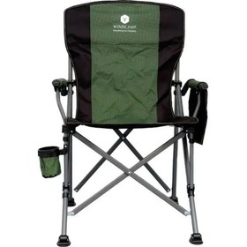 Resim Windcamp Katlanır Kamp Sandalyesi Lüks Haki Haki 