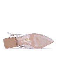 Resim Scarletta S3 Saten 3cm Kadın Topuklu Ayakkabı Krem 