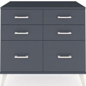 Resim Hyperion Şifonyer 6 Çekmeceli 88x44x80 Antrasit-antrasit Antrasit 