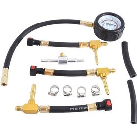 Resim Synodicmonth Araba Yakıt Basınç Ölçer Araba Benzin Enjeksiyon Test Cihazı 6.3 7.89 9.49 Konnektörlü Hızlı Bağlantı 