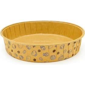 Resim Braventa Collection Busstier Yuvarlak Yağlı Kağıt Büyük Kek Kalıbı Uyumlu Fırın Kullanımına Uygun 17 cm Pişirme Kağıdı I 