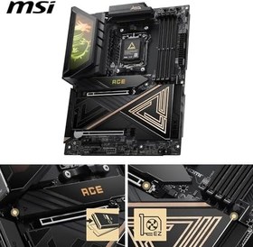 Resim MSI MB MEG X870E ACE MAX AM5 DDR5 8400MHZ(OC) USB 40Gbps 5x M.2 HDMI 2x Type-C DP 10G LAN 5G LAN WIFI 7 RGB ATX 