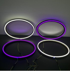 Resim BTL OTOMOTİV 6*9 OVAL Neon led midrange kasnağı MOR (1 ÇİFT) 