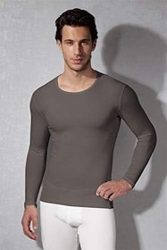 Resim Doreanse Erkek Termal Uzun Kol T-Shirt 2960 Ekru XXL 