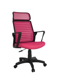 Resim Mobilyakeyfi Bürocci Likya Plastik Ayaklı Çalışma Koltuğu-Pembe File-2284B0548 