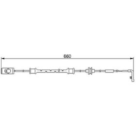 Resim Bosch 1987474972 - Fren Balata İkaz Fişi Aşınma Kablosu Vectra B 