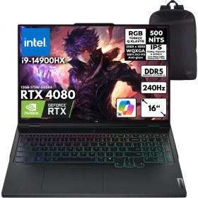 Resim Lenovo Legion Pro 7 I9-14900HX 40-Gbddr5 2 Tbssd RTX4080 (12GB-175W-GDDR6) 16" 240Hz Wqxga Windows 11 Home Taşınabilir Bilgisayar + Hmf Sırt Çantası 83DE0086TRHMF32 