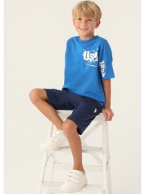 Resim U.S. Polo Assn. U.s. Polo Assn Lisanslı Authentic Cobalt Erkek Çocuk Bermuda Takım 5274-43256 Cobalt 