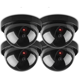 Resim Reedark Kablosuz Sahte Cctv Kamera - 4'lü Paket, Gerçekçi Görünüm, Led Işıklı 