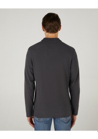 Resim Skechers M Polo Casual Comfort Long Sleeve Polo Erkek Antrasit Polo Yaka Tshirt S242198-003 Antrasit 