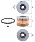 Resim MAHLE KX79D Mazot Filtresi Clio Kangoo Megane Laguna Scenic Trafic 1.9Dci 0225241217 (WC116429) 
